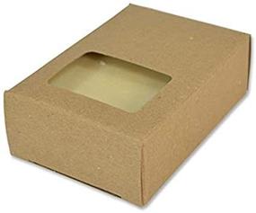 img 2 attached to Crafter's Choice Kraft Rectangle Window Soap Box - Premium Packaging for Homemade Soap -100% Recycled Materials - Made in USA! 50 Pack