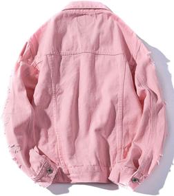 img 3 attached to 🧥 ZLSLZ Womens Distressed Ripped Sleeve Coats, Jackets & Vests for Women