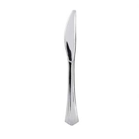 img 3 attached to 🍴 Premium Reflections Grand Silver Plastic Knife, 8-Inch, 600-Count: Heavyweight Cutlery for Elegant Events