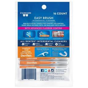 img 2 attached to DenTek Easy Brush 🏥 Interdental Cleaners, Mint, Pack of 16