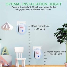 img 3 attached to 🪲 Ultimate Indoor Pest Control Solution: Ultrasonic Pest Repeller 6 Packs - Effective Electronic Plug-in Sonic Repellent for Bugs, Roaches, Insects, Mice, Spiders, and Mosquitoes