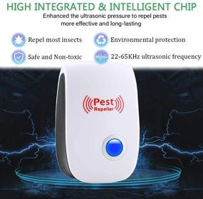 img 2 attached to 🪲 Ultimate Indoor Pest Control Solution: Ultrasonic Pest Repeller 6 Packs - Effective Electronic Plug-in Sonic Repellent for Bugs, Roaches, Insects, Mice, Spiders, and Mosquitoes
