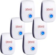 🪲 ultimate indoor pest control solution: ultrasonic pest repeller 6 packs - effective electronic plug-in sonic repellent for bugs, roaches, insects, mice, spiders, and mosquitoes logo