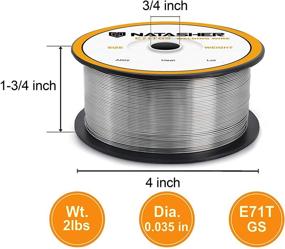 img 3 attached to Natasher E71TGS 035 Diameter 2 Pound Gasless Welding