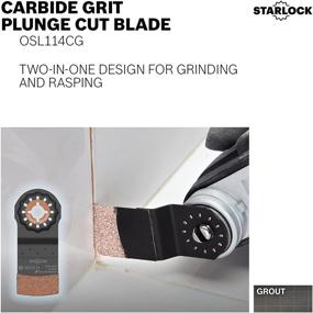 img 3 attached to BOSCH OSL114CG Starlock Oscillating Multi Tool Carbide Grit Plunge Cut Blade: Enhanced Precision and Durability at 1-1/4