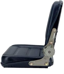 img 1 attached to Cozyel PVC Forklift Seat Suspension Tractor Seat: 140° Adjustable Back Angle, Black - Perfect Fit for Excavator Forklift, Tractor, Skid Loader, Backhoe Dozer Telehandler, Heavy Mechanical Seat