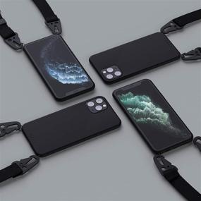 img 2 attached to 📱 OKEE Commuter iPhone 11 Crossbody Case: Biodegradable, Eco-Friendly, Detachable Straps, Adjustable Length (Black, 11)