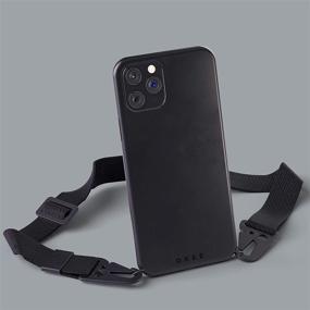 img 3 attached to 📱 OKEE Commuter iPhone 11 Crossbody Case: Biodegradable, Eco-Friendly, Detachable Straps, Adjustable Length (Black, 11)