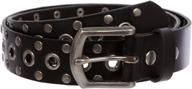 👗 women's belts with grommets and studs in vintage oil-tanned leather logo