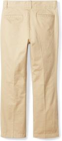 img 1 attached to 👖 Optimized Search: Amazon Essentials Boys' Straight Front Uniform Pants