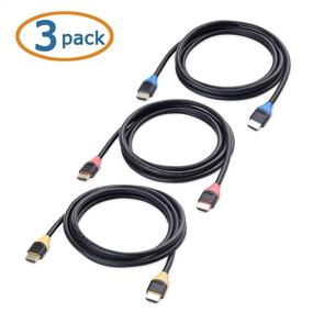 img 3 attached to Cable Matters 3-Pack 48Gbps Ultra HD 8K HDMI Cable 6.6 ft / 2m - 8K @120Hz, 4K @240Hz, HDR Support - PS5, Xbox Series X/S, RTX3080 / 3090, RX 6800/6900, Apple TV, and More