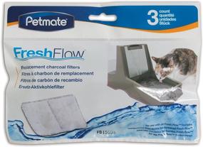 img 1 attached to Petmate Fresh Flow Replacement Filters Pack - Set of 3 Filters