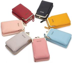 img 2 attached to 📱 Compact Crossbody Cell Phone Bag for Women and Girls – Mini Shoulder Handbag Wallet with Card Holder Purse