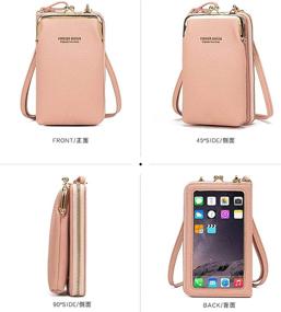 img 1 attached to 📱 Compact Crossbody Cell Phone Bag for Women and Girls – Mini Shoulder Handbag Wallet with Card Holder Purse