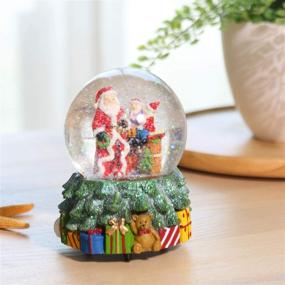 img 4 attached to Christmas Snowman Decoration Musical Crystal Seasonal Decor