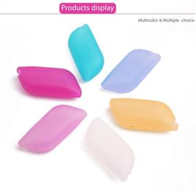 img 1 attached to Convenient Silicone Toothbrush Cover and Holder: Perfect for Camping and Travel (Pack of 6)