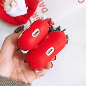 img 1 attached to 🐭 Симпатичный чехол из силикона для Airpods Pro с изображением Микки и Минни Маус в жёлтом цвете для детей и подростков