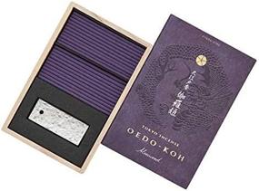 img 3 attached to Dive into Tranquility: OEDO-KOH Aloeswood Incense Sticks with Holder - Authentic Japanese Quality Incense by NIPPON KODO