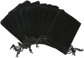 img 2 attached to 10pcs Black Velvet Drawstring Bags - Perfect for Wedding Gifts, Jewelry Storage - Shintop Velvet Cloth Pouches