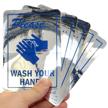 wash your hands glass decals logo