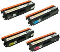 🚀 high-speed performance: brother tn315 laser toner replacement set of 4, cmyk logo