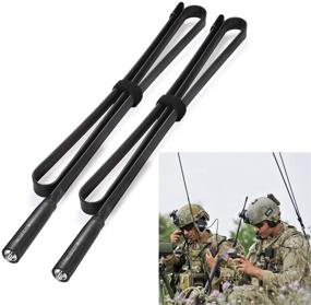 img 4 attached to 📻 Bingfu Portable Foldable CS Tactical SMA Female Ham Radio Antenna 2-Pack - Dual Band, VHF UHF 136-520MHz, 42.5 inch - for Kenwood Baofeng BF-F8HP UV-5R UV-82 BF-888S GT-3 Ham Two Way Radio Walkie Talkie