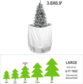 img 3 attached to 🌲 Extra Large 6ft Sattiyrch Plastic Christmas Tree Storage Bag - Disposal Tote for Easy Storage