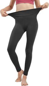 img 2 attached to 🩳 Burpada 3Pack High Waisted Yoga Pants: Soft Tummy Control Leggings for Women