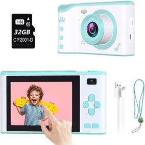 img 4 attached to 📸 ieGeek Kids Selfie Camera for Girls and Boys, Age 3-12 – 1080P Kids Digital Camera with 2.8-Inch Touch Screen, Dual Camera, Video Recorder, 32GB TF Card & Flash Light (Night Use Supported)