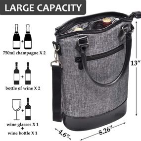 img 2 attached to Tirrinia Insulated Wine Carrier Tote