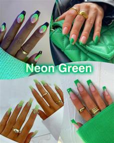 img 2 attached to Glow in the Dark Gel Nail Polish Set - Neon Luminous Gel Polish with Fluorescent Bright Colors and Soak Off UV Formula - Halloween Nail Polish Kit - 6 PCS 10ML