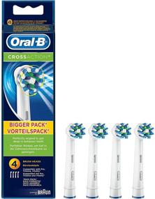 img 4 attached to 🦷 Pack of 4 Oral-B CrossAction Toothbrush Heads with CleanMaximiser Technology for Maximum Cleaning