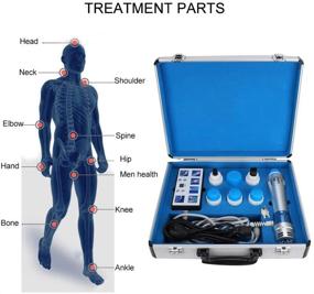 img 2 attached to 💥 Профессиональный аппарат для внекорпоральной ударной волновой терапии при эректильной дисфункции для облегчения боли - массажер с высокоэффективной ударной волной с насадкой для массажа и проводной ручкой для лечения эректильной дисфункции (США)