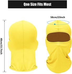 img 1 attached to 🧣 Ice Silk UV Protection Full Face Balaclava Cover: 6-Piece Set for Outdoor Sports - Unisex