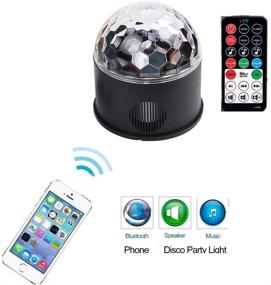 img 1 attached to 🎉 9W Magic Ball Projector: Bluetooth Speaker Party Light with 9 Colors, Strobe Club Lights, and Remote Connection - Perfect for Disco, Stage, and Wireless Decoration