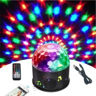 🎉 9w magic ball projector: bluetooth speaker party light with 9 colors, strobe club lights, and remote connection - perfect for disco, stage, and wireless decoration логотип