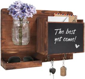 img 4 attached to VIEFIN Organizer Floating Chalkboard Farmhouse Storage & Organization