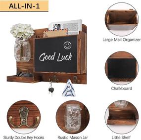 img 3 attached to VIEFIN Organizer Floating Chalkboard Farmhouse Storage & Organization