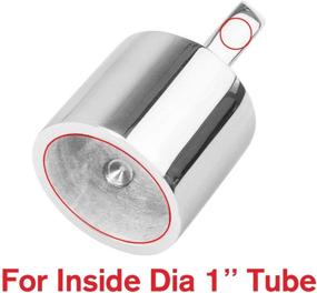 img 1 attached to 🔧 AMAGET 2-Piece Bimini Top Caps Tubes - Eye End Fittings Marine 316 Stainless Steel Bimini Canopy Hardware, Inner Diameter 1" (25mm)