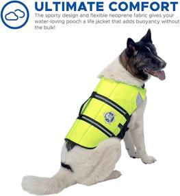 img 2 attached to 🐾 Paws Aboard 1500 Designer Doggy Life Jacket: Neon Yellow, Large - Premium Safety for Your Pet