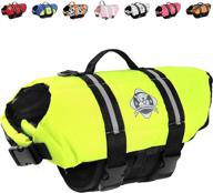 🐾 paws aboard 1500 designer doggy life jacket: neon yellow, large - premium safety for your pet логотип