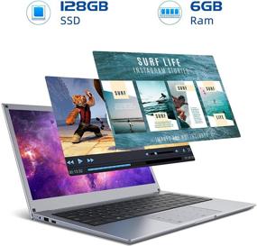 img 3 attached to 💻 Winnovo 14 Inch Laptop: 6GB RAM, 128GB SSD, Intel Celeron N3350, FHD IPS, Windows 10 S - Buy Online