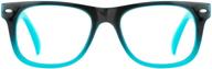 tijn kids blue light glasses for girls and boys, clear square frame, toddler gaming computer blue light glasses, fake eyeglasses, age 3-8 logo