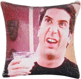 img 2 attached to 😍 JASEN Reversible Mermaid Pillow with Ross Geller Sequins - Funny Magic Sequin Pillow Cover - Decorative Pillow Cover 16"x16