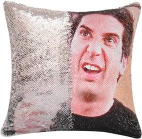 img 1 attached to 😍 JASEN Reversible Mermaid Pillow with Ross Geller Sequins - Funny Magic Sequin Pillow Cover - Decorative Pillow Cover 16"x16