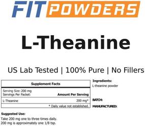 img 2 attached to 🌿 L-Theanine Powder 100g (500 Day Supply) – 100% Pure, Non-GMO, Gluten Free