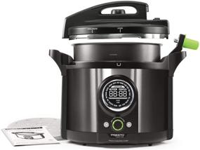 img 3 attached to 🍲 National Presto Precise 10-Quart Multi-use Programmable Plus Electric Pressure Cooker - Black Stainless Steel, Model 02143