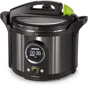 img 4 attached to 🍲 National Presto Precise 10-Quart Multi-use Programmable Plus Electric Pressure Cooker - Black Stainless Steel, Model 02143