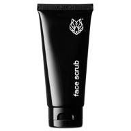 🐺 black wolf men’s face scrub: 3 fl oz walnut shells and bamboo stem for exfoliating and smoothing skin - hydrating sugar technology blend for all skin types logo