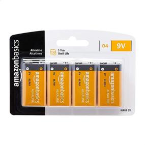 img 1 attached to 🔋 Long-lasting Performance: Amazon Basics 9 Volt Everyday Alkaline Battery Pack - Set of 4